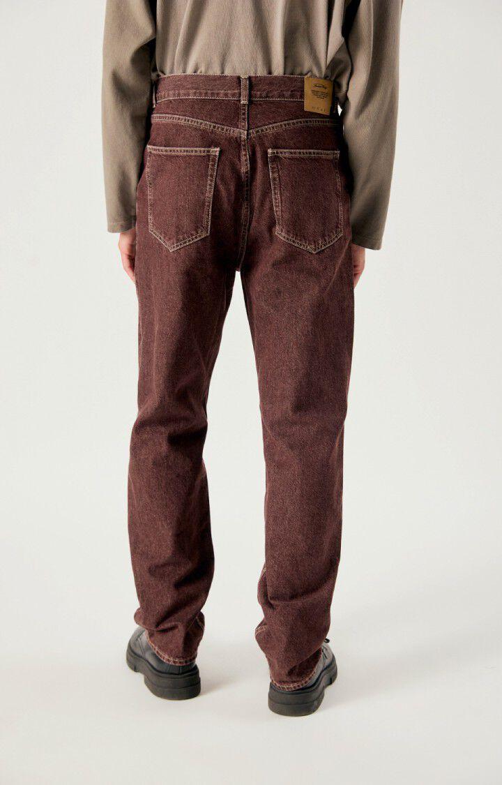 American Vintage Oshow Ballon Stone Raisin Jeans Herren dunkelrot